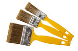 Painting brushes, isolated on a white 