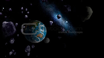 Large Asteroids approaching Earth