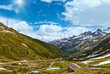Passo del San Gottardo summer landscape (Switzerland). 