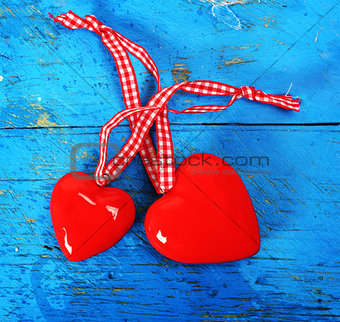two red hearts