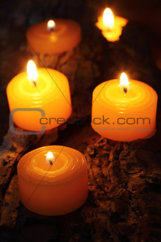 Burning  candles