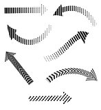 A set of different arrows