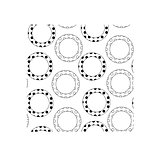 The pattern of black and white rings