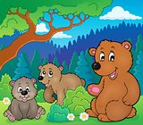 Bears in nature theme image 1