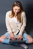 woman and laptop