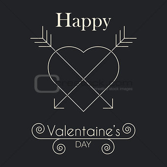 Abstract valentines day hearts, eps10 vector