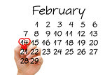 February 14 Valentines Day Concept