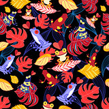 pattern of the lovers frogs