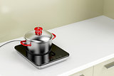 Induction cooktop and cooking pot