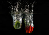 Peppers in water