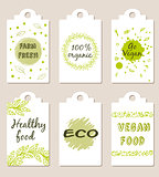 Vegetarian food badges
