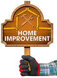Home Improvement Sign with Meter Tool