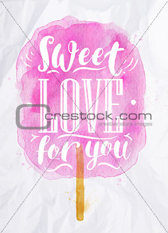 Cotton candy sweet love