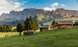 Chalets at Seiser Alm, South Tyrol, Italy