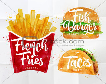 Set French fries