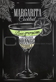 Margarita cocktail chalk 