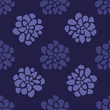 Hand drawn floral seamless background