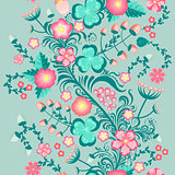 Spring floral seamless pattern in soft pastel colors
