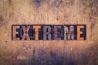Extreme Concept Wooden Letterpress Type