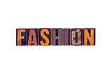 Fashion Concept Isolated Letterpress Type