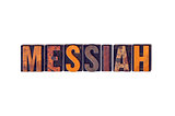 Messiah Concept Isolated Letterpress Type