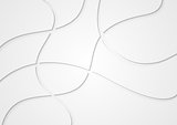 Abstract grey wavy lines background