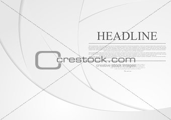 Abstract corporate grey waves background