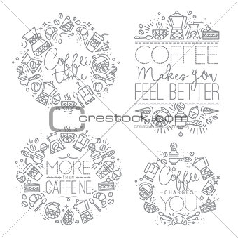 Coffee monograms grey