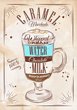 Poster caramel macchiato chalk