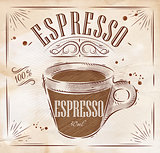 Poster espresso chalk