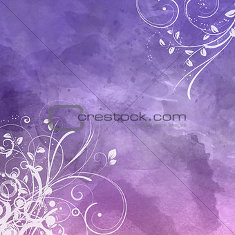 Floral watercolour background 0801