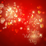 Sparkle Valentine's Day background 
