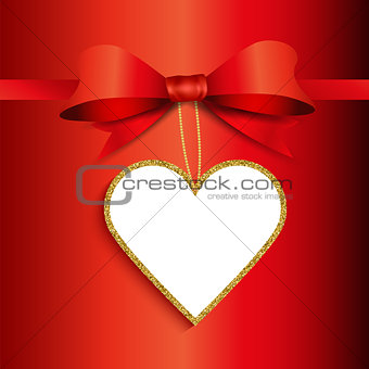 Valentine's Day gift label background 