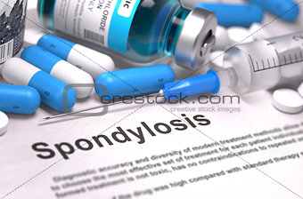 Spondylosis Diagnosis. Medical Concept.
