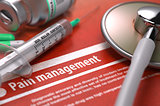 Pain Management. Medical Concept.