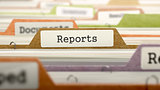 File Folder Labeled as Reports.