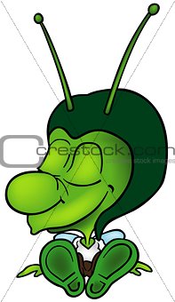 Green Sitting Bug