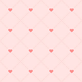 hearts and dots pattern
