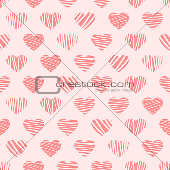 distorted hearts pattern