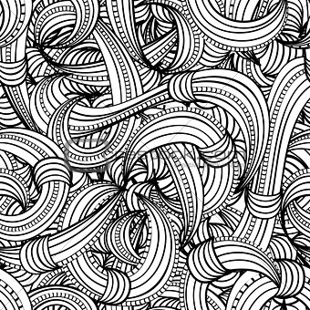 seamless black and white pattern abstract