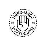 Vector hand-made badge