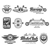 Vintage Motorcycle Labels, Badges and Design Elements