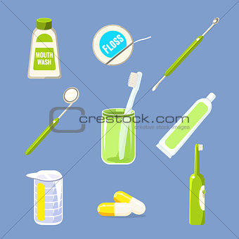 Dentist Icons and Teeth Care Collection