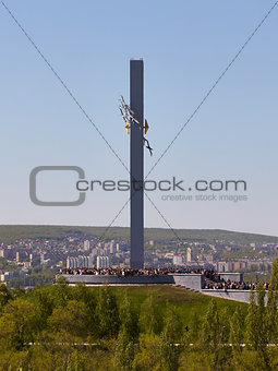 Monument Cranes in Saratov