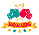 Vintage logo for a boxing 