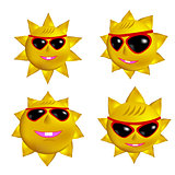 Set of Sun Icons