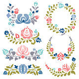 Floral ornaments and frames