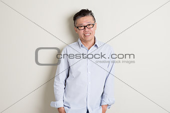 Mature Asian man portrait