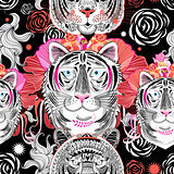 graphic pattern Tigers