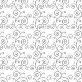 Abstract monochrome curve seamless pattern